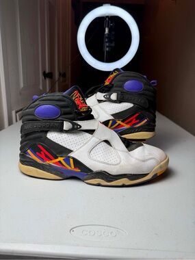 Nike Air Jordan 8 Retro Three Peat Size 14 OG VIII 305381-142 White Black
